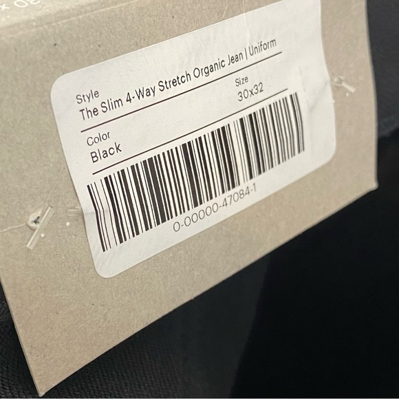 Everlane The Slim 4 Way Stretch Organic Jean Uniform Black - Picture 9 of 10